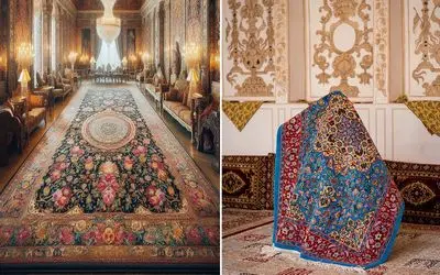 خوش نقش و نگارترین فرش های ایرانی مد شده؛ بی شک 20 دیقه از وقتتو قراره میخکوب اینا شی