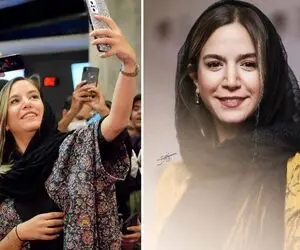 سلفی زن و شوهری "ستاره پسیانی" با روشن خان که خیلی بهم میان؛ شَمایل جذابش چه خارجکیه!