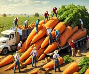 کشاورزی نوین؛ برای چیدن هویج غول ربات آوردن 200هکتار زمین و تو 20 ثانیه میچینه