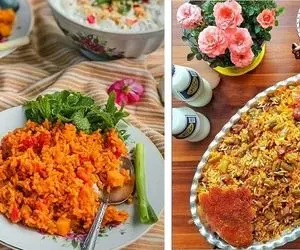 طرز تهیه پلو مخلوط با گوشت چرخ کرده / به ساده ترین روش بهترین غذا رو درست کن