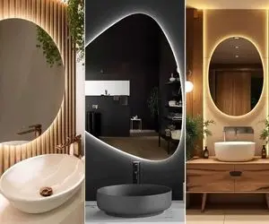 آینه ای که میتونه جلوه روشویی رو دوبرابر جذاب تر کنه؛ با مدل و متریال مدرن همراه بشید