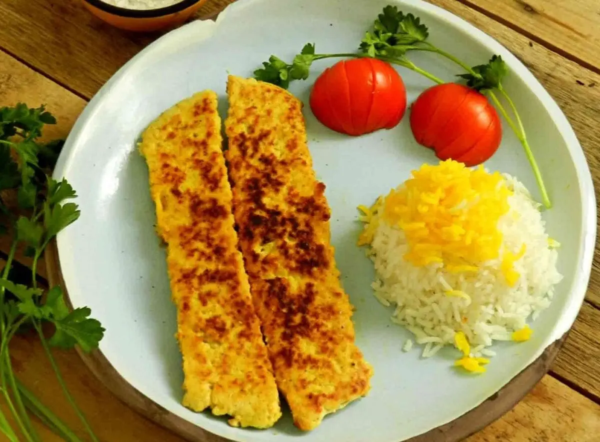 کباب تابه ای مرغ