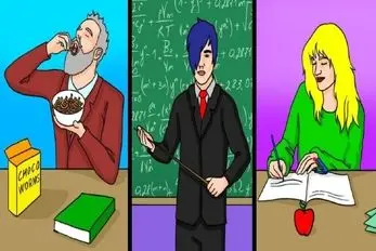 بازی فکری؛ اونی که خیلی روح زندگی تو وجودش سرشار باشه میفهمه کدوم معلم زنده نیست