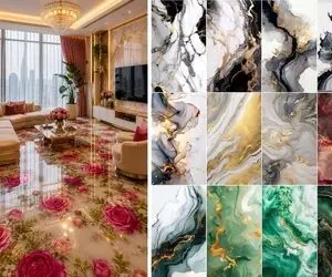 کی دیگه بین کابینتی و تی وی روم کاشی میزنه؟ به جاش ماربل شیت بزن نصبشم آسونه و ارزون