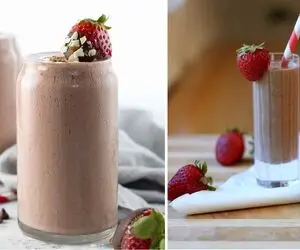 طرز تهیه اسموتی توت فرنگی و شکلات؛ ایشون جزء خوبان عالم خوشمزه ها هستن