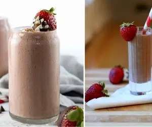 طرز تهیه اسموتی توت فرنگی و شکلات؛ ایشون جزء خوبان عالم خوشمزه ها هستن