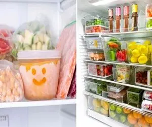 اصول چیدمان و نظم دهی یخچال و فریزر / روش خانم های حساس رو تمیزی اینه دقیق و حساب شده