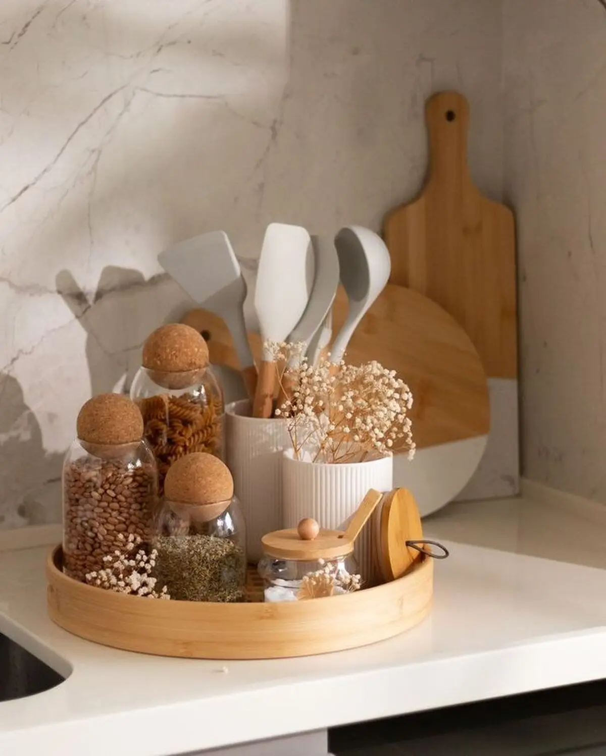 Cork Ball Glass Storage