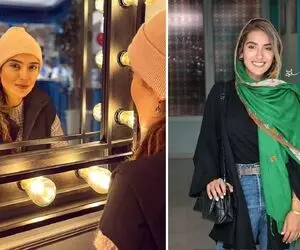 "مونا کرمی" شالشو شونصد دور چرخونده آخرم رُخش مت گالاییه؛ این لحاف کرسیِ یا مانتو!