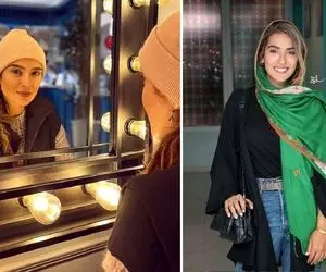 "مونا کرمی" شالشو شونصد دور چرخونده آخرم رُخش مت گالاییه؛ این لحاف کرسیِ یا مانتو!