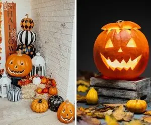 ایده های جذاب تزئین کدو حلوایی برای هالووین / جشن امسال رو متفاوت برگزار کنید