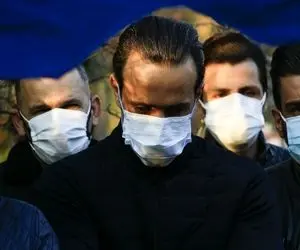 (عکس) متن و حواشی تشییع جنازه علی انصاریان؛ حضور چهره ها