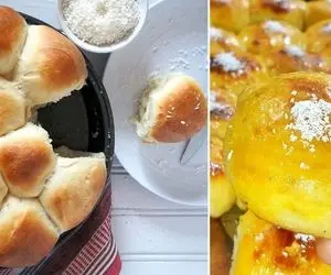 طرز تهیه نان نارگیلی مغزدار با بهترین دستور / یه نون لطیف و خوشمزه که عاشقش میشید