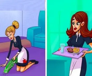 هوش تصویری؛ اگه ادعای باهوش بودن میکنی بگو کدوم از این خانومای خدمتکار قاتل؟