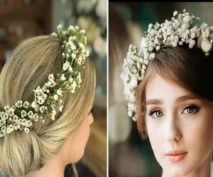 تاج گل های شیک و پیک برای روی سر عروس و ساقدوش ها؛ جذاب ترین مدل ها جهت عکاسی لاکچری