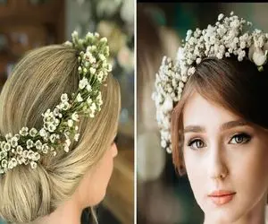 تاج گل های شیک و پیک برای روی سر عروس و ساقدوش ها؛ جذاب ترین مدل ها جهت عکاسی لاکچری