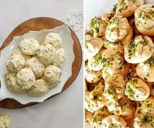 طرز تهیه شیرینی پفکی گردویی / یه شیرینی خشک فوق العاده که خیلی راحت آماده میشه