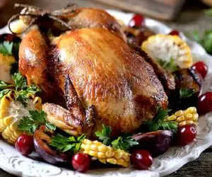 آشپزی حرفه ای؛ طرز تهیه مرغ شکم پر مجلسی و یه نکته طلایی واسه گرفتن بوی زهم مرغ