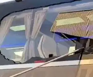 بلایی که هواداران لیورپول بر سر اتوبوس رئال آوردند!