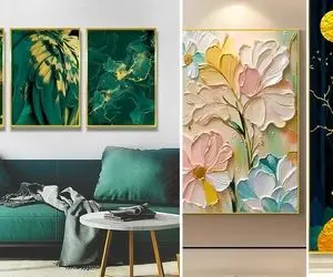 سبک و سایز مناسب تابلو برای چیدمان، از خونه 50 متری تا 500 متری؛ تابلو چند تیکه ای