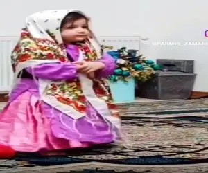 آواز محلی؛ دختربچه جوری با لباسای محلیش آذری رقصید قند تو دلت آب میشه