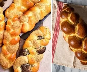 طرز تهیه نان گیسو با بهترین دستور / نان خانگی خوش طعم