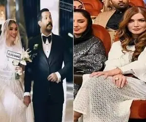 اولین عکس زوج متین ستوده و کامران تفتی بعد عروسیشون؛ چه ست شکلاتی و پلنگی زدن مد روزه