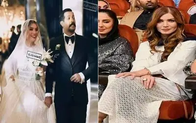 اولین عکس زوج متین ستوده و کامران تفتی بعد عروسیشون؛ چه ست شکلاتی و پلنگی زدن مد روزه