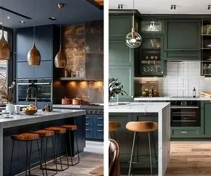 رنگ های ترند شده کابینت آشپزخانه در سال 2024 / زیبایی شگفت‌انگیز