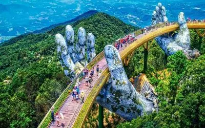 و خدایی که دستانش بر زمین است؛ معماری شاهکار پل دست خدا، ویتنام