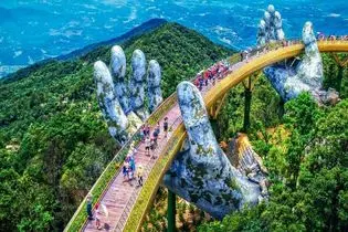 و خدایی که دستانش بر زمین است؛ معماری شاهکار پل دست خدا، ویتنام