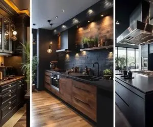 طراحی های متنوع دکوراسیون مشکی آشپزخانه؛ با اجرای این سبک از تمام اقوام سر شوید