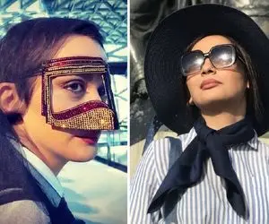خودنمایی مارال فرجاد با "بُرقع بلوچی" خفنش؛ اما نه تو ایران تو قلب اروپا!