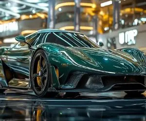 ماشین لوکس؛ به روزترین بوگاتی جهان با موتور توربو از رِزین و مس قلیایی شده ساخته شده