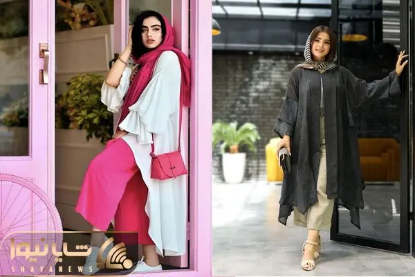 انواع استایل با مانتو بلند