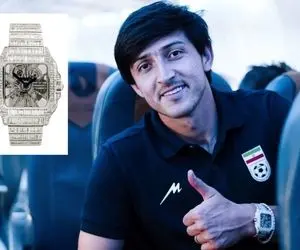 ساعت طلای 5 میلیاردی سردار آزمون در ایران+ عکس