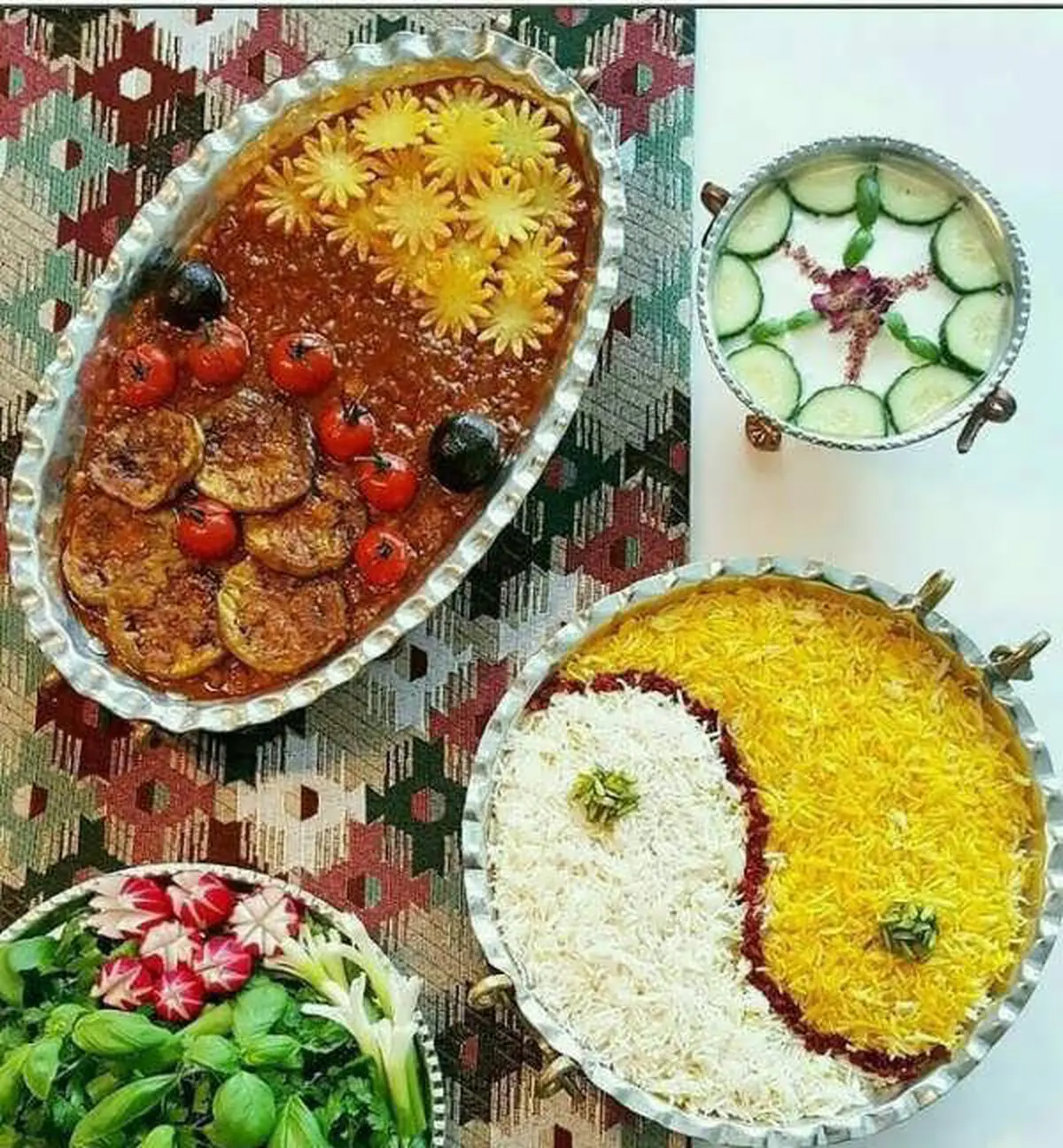 تزیین خورش قیمه