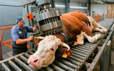 فرآوری گاو؛ گاو دور ریز نداره تو هند حتی پوستش کیف میشه نسخه محدود و پرستیدنی