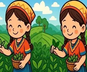 بازی فکری؛ فقط چشم های عقابی و تیزبین 3 تا تفاوت تصویر دخترک روستایی رو پیدا میکنه