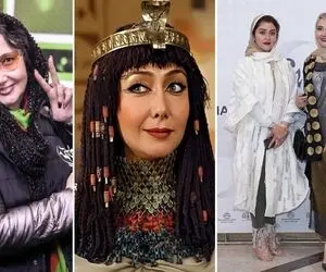 "کتایون ریاحی" زُلیخاییش بالا گرفته با ظاهری عجیب و ژستی غربی پرید وسط؛ وات دِ فاز!