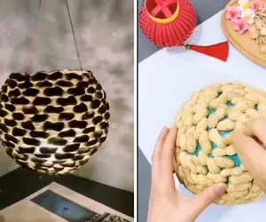 ایده های خلاقانه؛ فکر کن با بادکنک و بادام زمینی شب خواب و آباژور میسازه خووشگل!