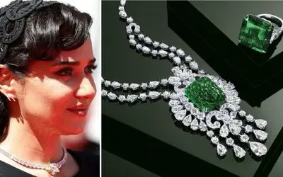 جولان باشکوه جواهرات حسن زاده در جشنواره کن 2025؛ درخشش مدهوشانه و فلسه نگین به نگینش