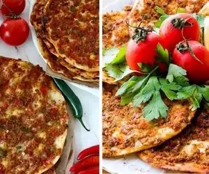طرز تهیه لاهماجون ترکی / یه غذای سریع و خیلی خوشمزه واسه شام