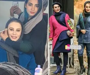 آرایش رنگ به رنگ "آرام جعفری" با شومیز خوشرنگش از خانوم سفید برفی ساخید؛ فِیوریت شدا