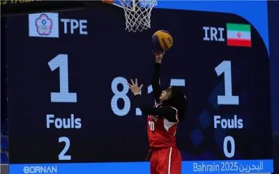پیروزی تیم بسکتبال زنان ایران مقابل مصر