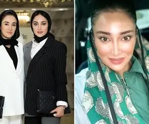 لباس تمام سفید بهاره افشاری که ازش بعیده تیپای عجیب؛ خانوم  با خونواده سهیلی چه رفیقه!