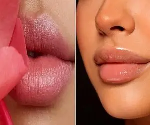 حجیم سازی لب ها با استفاده از شکر / چطور لب های قلوه ای و برجسته در سه سوت بسازیم