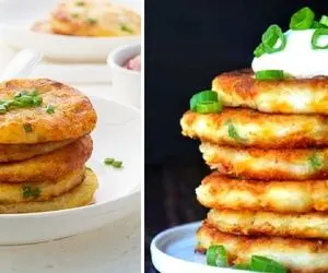 طرز تهیه پنکیک سیب زمینی / یه شام خوشمزه که سه سوته آماده میشه