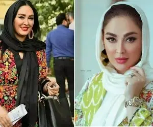 تپلی شاخ درار الهام حمیدی جلو خانوم دُکی استخونیش تضاد شد عجیب؛ مِیک پرفکتشو