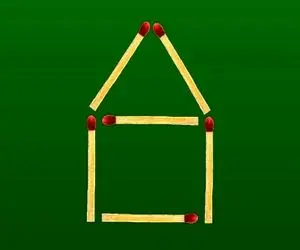 بازی فکری؛ فقط مغزهایی با کارایی فول میتونن با جابجایی 2 کبریت 5 مربع درست کنن